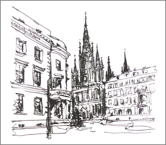 Marktkirche_Wiesbaden_Skizze_gabriela_csikos_urban_sketching
